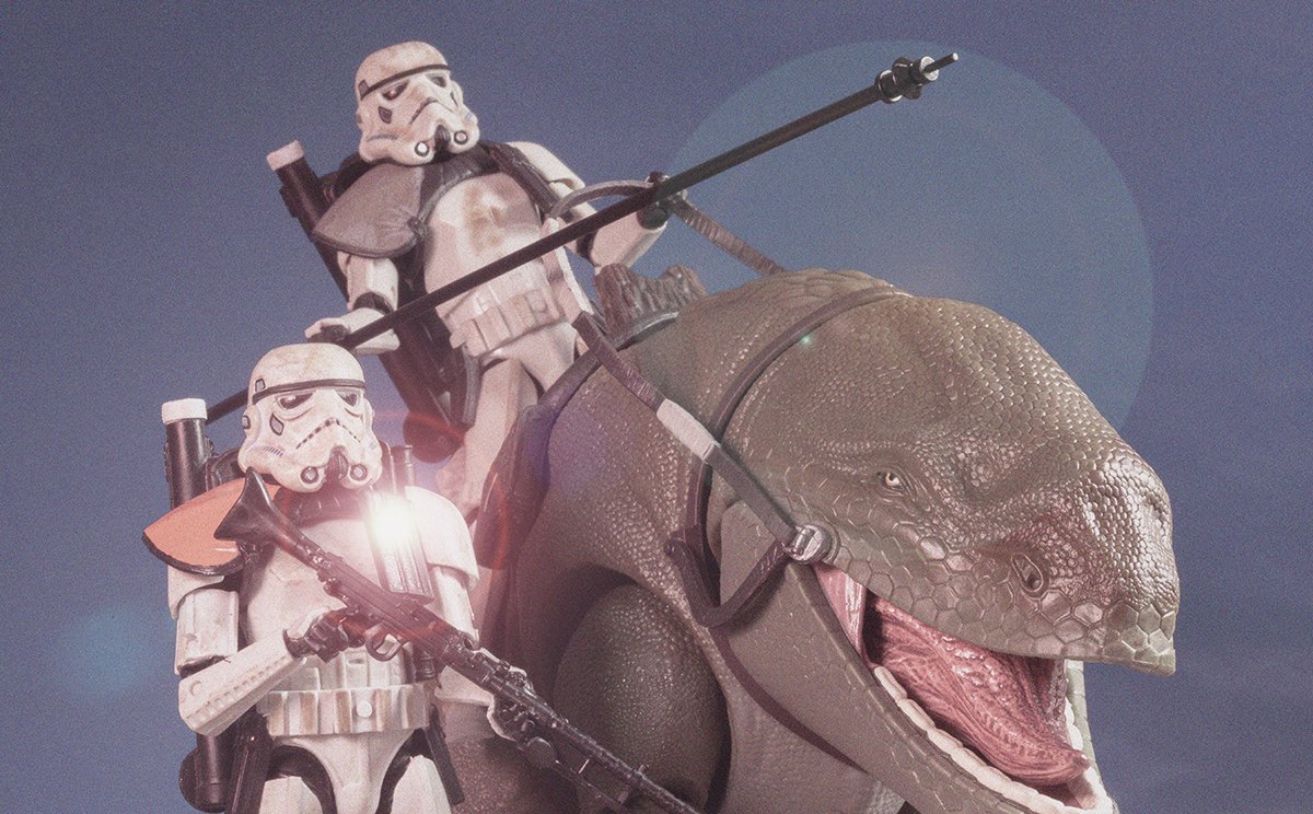 Sandtroopers on Dewback
